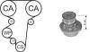 AIRTEX К-кт ГРМ (ремень + 3 ролика + помпа + крепление) Opel Astra G,Corsa C 1.4/1.6 98- WPK-144602