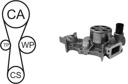 Водяной насос + комплект зубчатого ремня AIRTEX WPK-181801 (фото 1)