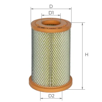 Фільтр повітряний NISSAN NAVARA, PICK UP 2.5 DI, DCI 02- Alpha Filter AF0227