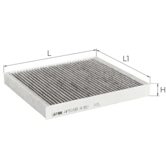 Фільтр салону вугільний Alpha Filter AF5158a