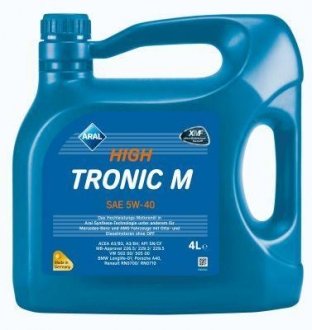 Моторное масло High Tronic M 5W-40 синтетическое 4 л ARAL 154FE8
