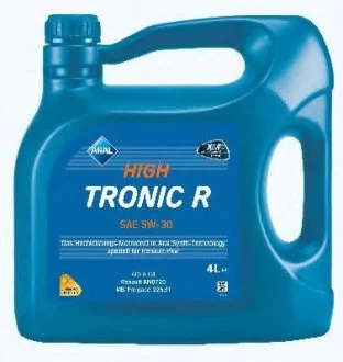 Моторное масло HighTronic R 5W-30 4л ARAL 1555F2