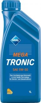 Масло моторное MegaTronic 5W-50 (1 л) ARAL 5w50megatronic1l (фото 1)