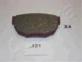 Колодки гальмівні дискові (комплект 4 шт) ASHIKA 51-01-121 (фото 1)