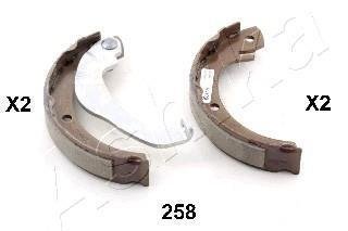 Комплект гальмівних колодок, стоянкова гальмівна система ASHIKA 55-02-258