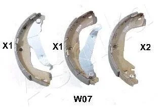 Колодки гальмівні барабанні (комплект 4 шт) ASHIKA 55-0W-W07