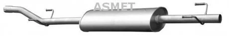 Средний глушитель выхлопных газов Asmet 02.046