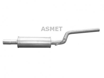 Середній глушник вихлопних газів Asmet 03.108 (фото 1)