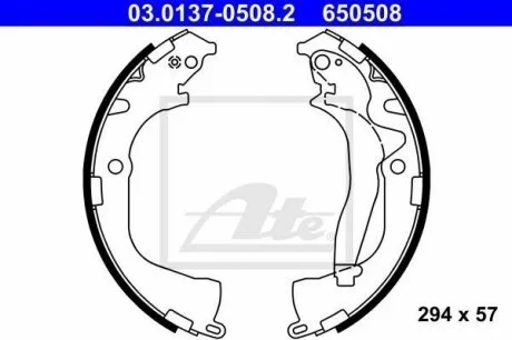 Тормозные колодки к-т ATE 03013705082