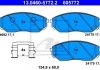 Комплект тормозных колодок, дисковый тормоз ATE 13.0460-5772.2 (фото 1)