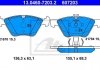 Комплект гальмівних колодок, дискове гальмо ATE 13.0460-7203.2 (фото 1)