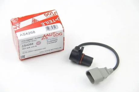 Датчик коленвала Caddy III/ FABIA/ AUDI A4, A6 1.6-2.0CNG 95- AUTLOG AS4268 (фото 1)
