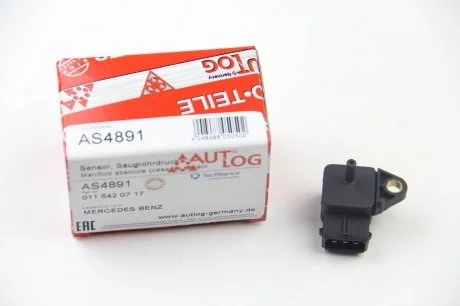 Датчик тиску наддуву (3 конт.) MB A,C,E (W168/W202/W124/W AUTLOG AS4891