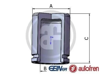 Поршенек суппорта CX7/CX9/L200/Maxima/Impreza/Legacy /Forester/Outback 43*47,55 AUTOFREN D025279