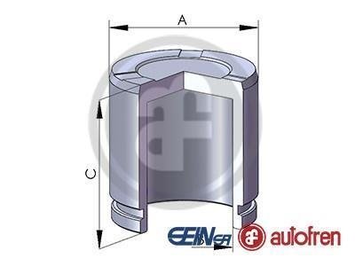Поршень супорта X204 08- (44x57mm)(Bosch) AUTOFREN D025643 (фото 1)