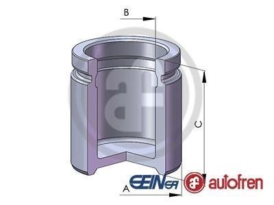 Поршень гальмівного супорта T4/BMW 3/5/7/8/X3/X5 1.6TD/1.9/2.1i/3.0/3.2i AUTOFREN D02570