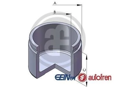 Поршень гальмівного супорта перед Land Cruiser/Pajero 3.7-3.8 i/TD/DI-I 95- AUTOFREN D02595
