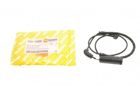 Датчик зносу гальмівних колодок передній BMW 3 E46 98-06/ (L=651mm) AUTOTECHTEILE 700 3424 (фото 1)