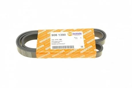 Ремень ручейковый Citroen Berlingo/Peugeot Expert/Partner 1.9D (6PK1390) AUTOTECHTEILE 906 1390 (фото 1)