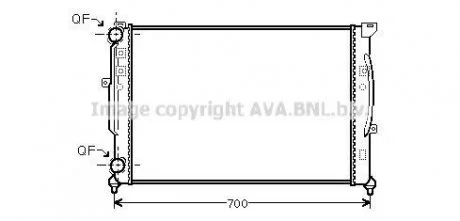Радиатор PASSAT6/A6/SUPERB BRAZED (Ava) AVA COOLING AI 2189