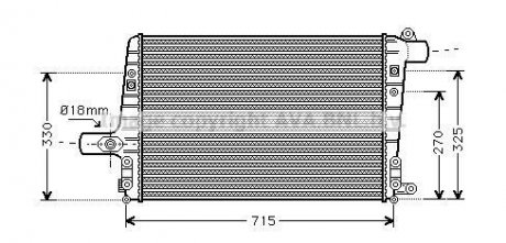 Інтеркулер AUDI A6/S6 (C5) (01-) (AVA) AVA COOLING Ai4136