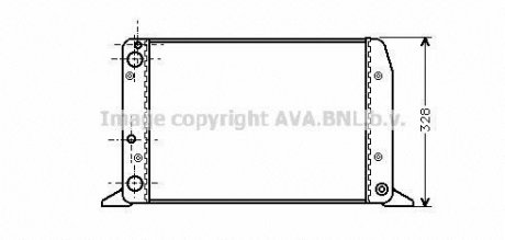 Радиатор охлаждения двигателя AUDI 80 1.6/1.8 MT 86-91 (Ava) AVA COOLING AIA2028 (фото 1)