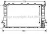 Радиатор охлаждения двигателя AUDI 100/A6 26/8 AT 92-97 (Ava) AVA COOLING AIA2084 (фото 1)