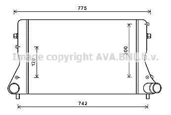 Охолоджувач наддувального повітря AVA COOLING AIA4386