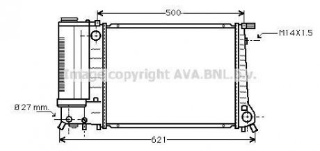 BMW 3-Serie(4)H/AC 87- AVA COOLING BW 2083 (фото 1)