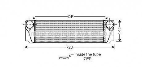 Интеркулер AVA COOLING BW4376