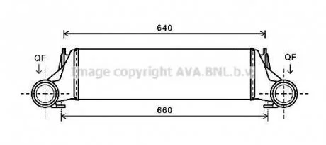 Интеркулер AVA COOLING BW4421