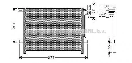 Конденсор кондиционера BMW 3 E46/E83 98-05 (AVA) AVA COOLING BW5203