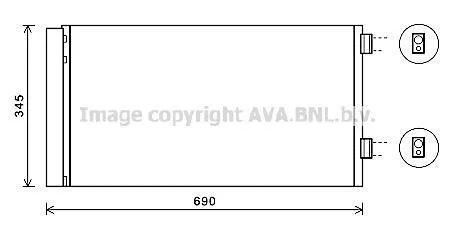 Фото 1 - радіатор кодиціонера AVA COOLING BW5414D Радіатор кодиціонера AVA COOLING BW5414D (фото 1)