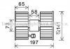 Вентилятор обігрівача салону BMW X3 (E83) (03-11) AVA AVA COOLING BW8483 (фото 1)