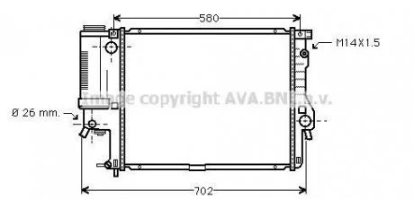 Радиатор охлаждения AVA COOLING BWA 2186
