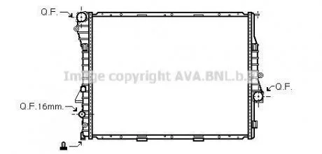 Радиатор BMW X5 4.6/4.8 01- (Ava) AVA COOLING BWA2276