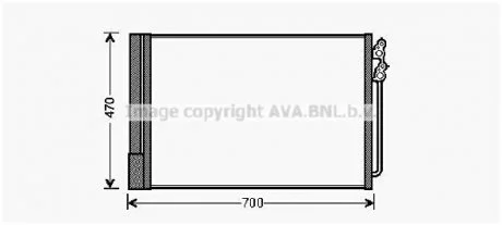 Конденсатор, кондиціонер AVA COOLING BWA5370D (фото 1)