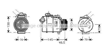 Компресор кондиціонера AVA COOLING BWA K309