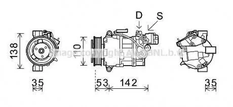 Компресор AVA COOLING BWAK393