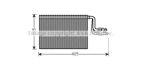 Испаритель кондиционера BMW 1 E87 (03-), 3 E90 (04-), X1 (09-), X3 F25 (10-) (BW AVA COOLING BWV364