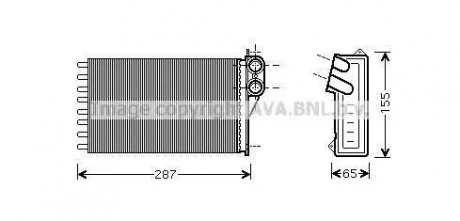 Теплообменник, отопление салона AVA COOLING CNA6232