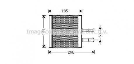 Радиатор отопителя Aveo 09/02- (AVA) AVA COOLING CTA6042