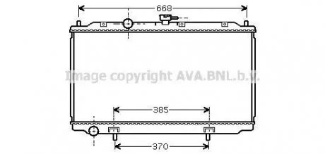 Радіатор охолодження двигуна NIS ALM2/PRIM3 15/6/8 00- (Ava) AVA COOLING DN2215 (фото 1)