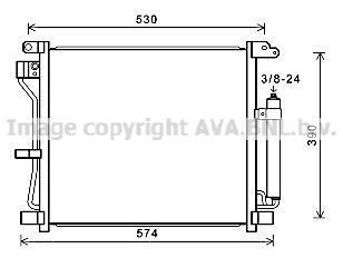 Радіатор кодиціонера AVA COOLING DN5403D