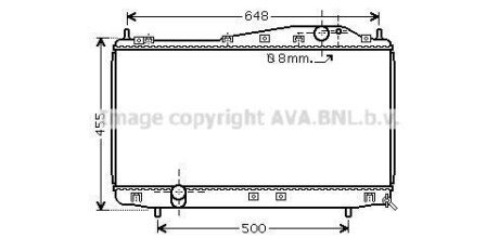 Радіатор охолодження двигуна Chevrolet Epica (06-) MT AVA AVA COOLING DW2054