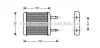 Радиатор отопителя DAEW MATIZ 0.8 MT/AT 98-(пр-во AVA) DWA6024