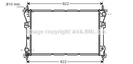 FORD TRANSIT 3/00- Радиатор 2.3i 16V (?AC), 2.4TD (+AC),2.4TDi (+AC) [OE. YC1H 8 AVA COOLING FD 2318