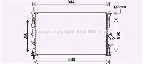 Радіатор AVA COOLING FD2628
