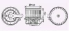 Вентилятор отопителя салона Ford Fiesta (08-) AVA AVA COOLING FD8629 (фото 1)
