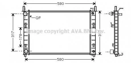 Радіатор охолодження AVA COOLING FDA 2324 (фото 1)